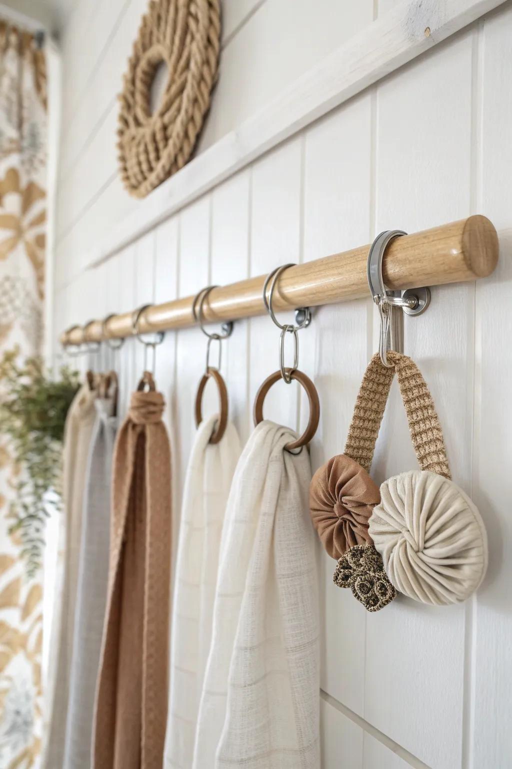 Effortless elegance: Display your headbands with Scandinavian charm and boho flair.