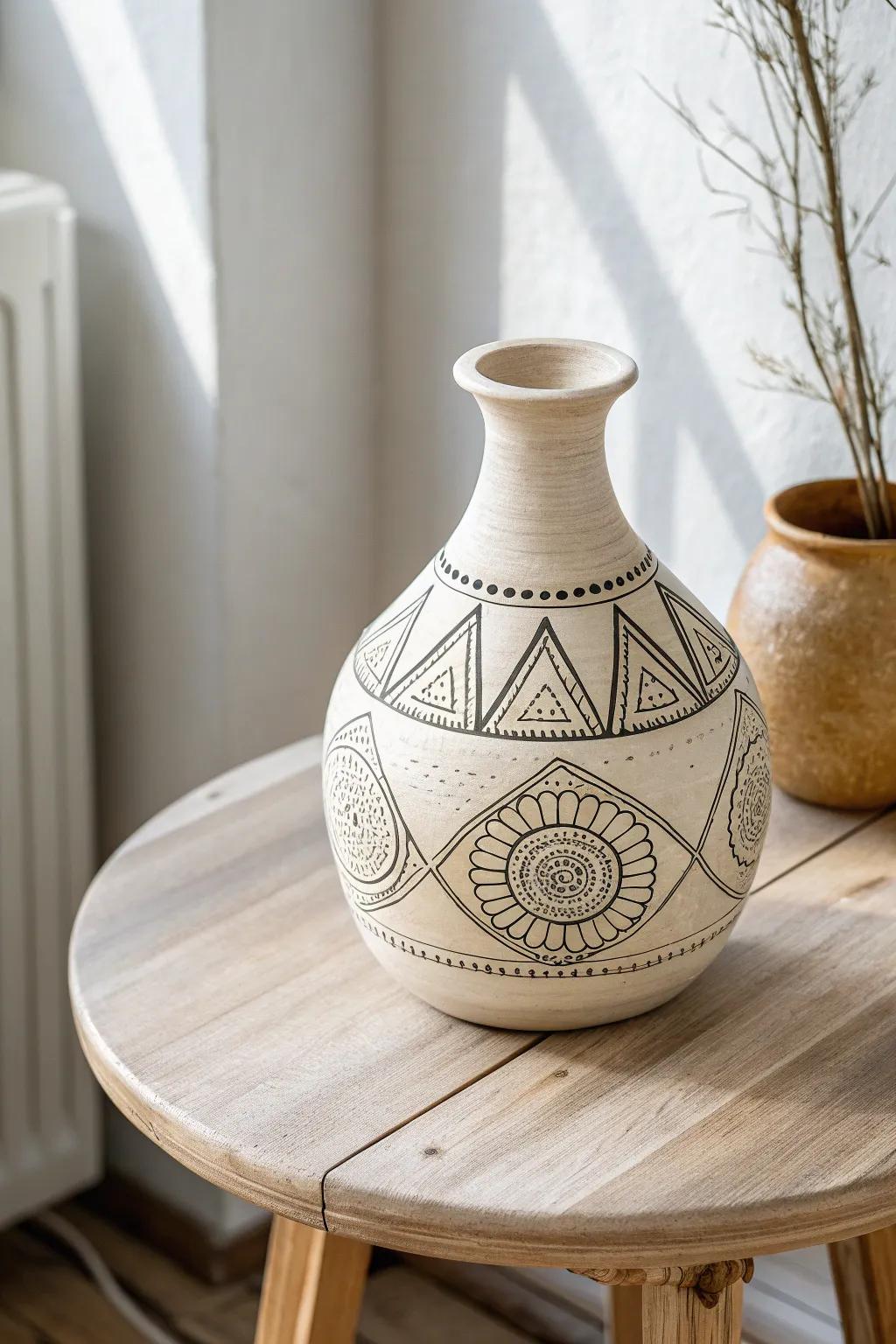 Transform simplicity into elegance with geometric artistry.