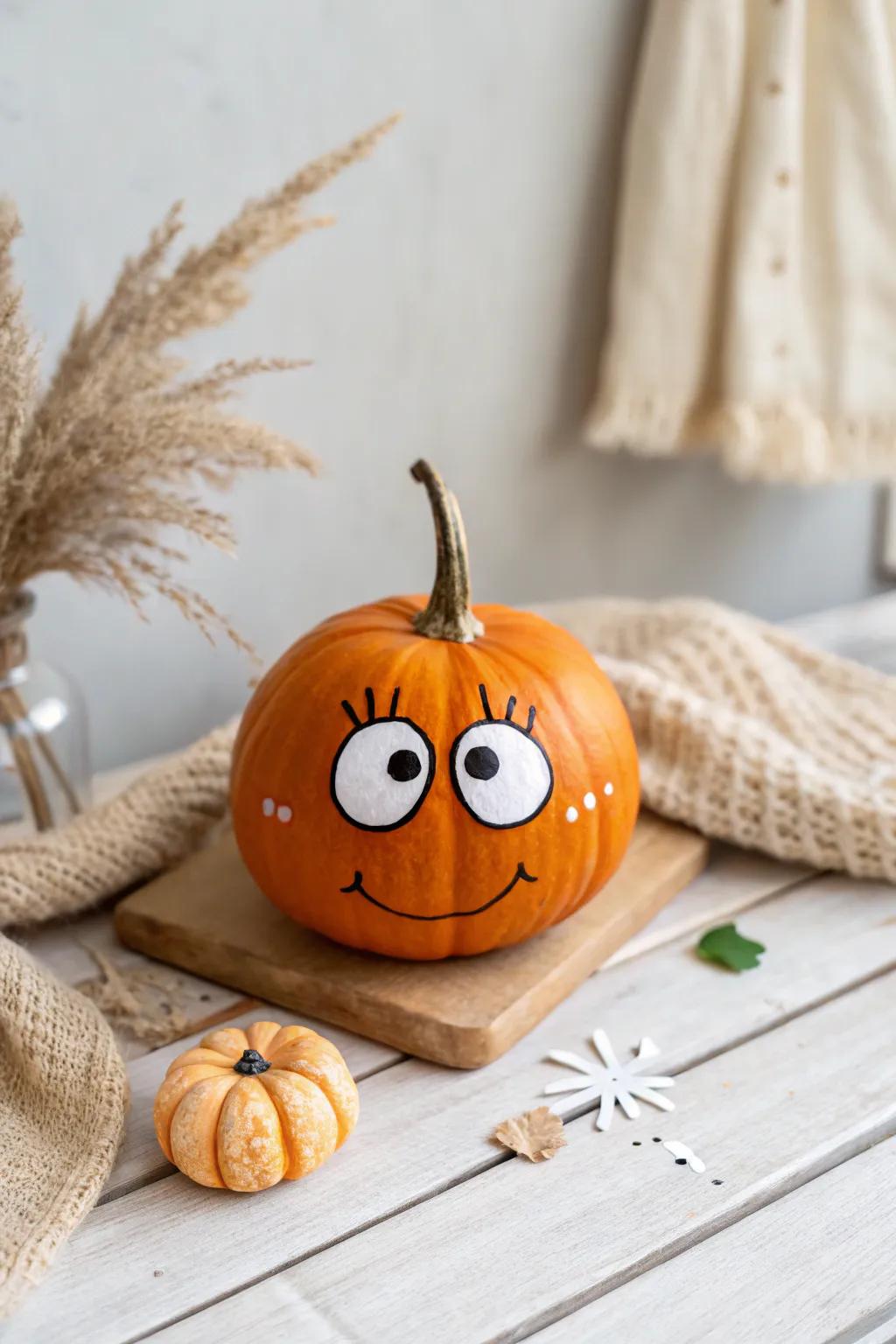 Meet your new favorite autumn companion: a pumpkin with personality!