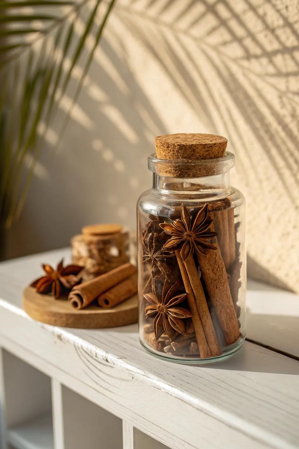 Cozy up your space with a touch of natural spice elegance.