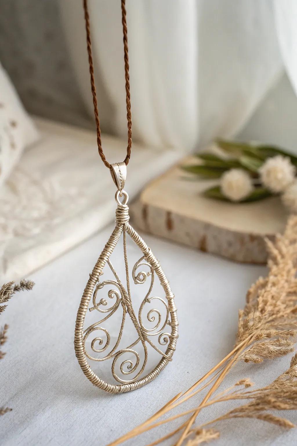 Elegance in Simplicity: Discover the Beauty of Handcrafted Teardrop Pendants