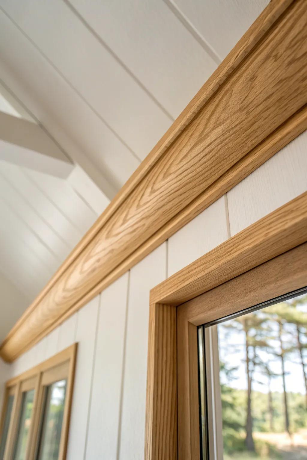 Quarter-round trim: the tiny finishing touch that hides gaps and makes ceilings look seamless.