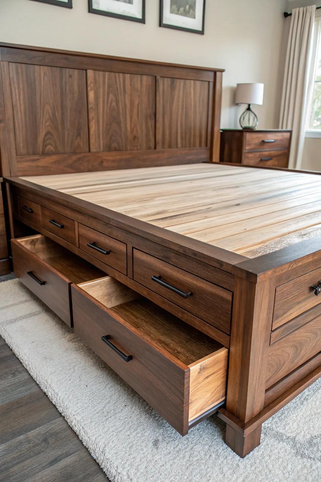 Maximize your space with style: Discover the beauty of handcrafted storage solutions.