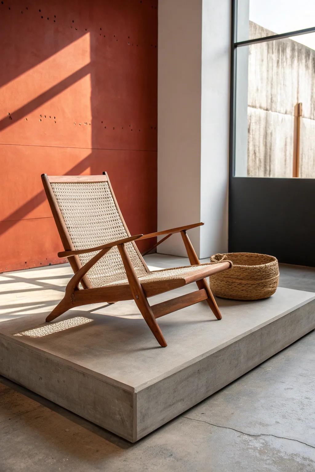 Elevate any small piece with a simple wood plinth riser—instant showroom drama and focus.