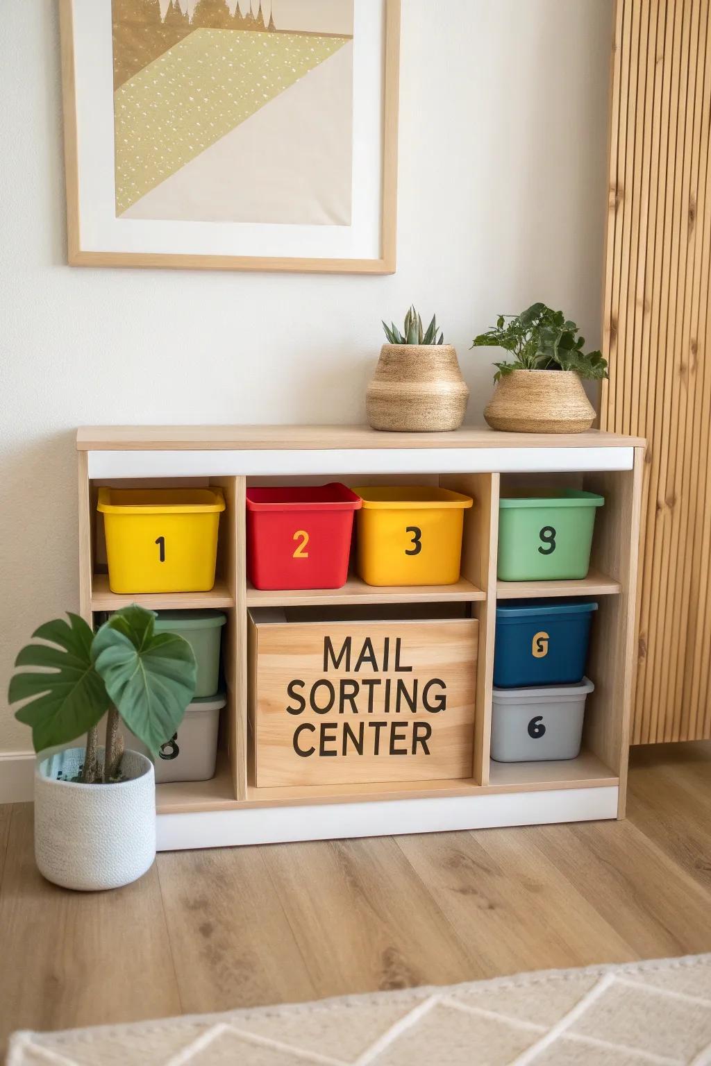 Inspire young minds with this charming mail sorting center, where play meets learning in style!