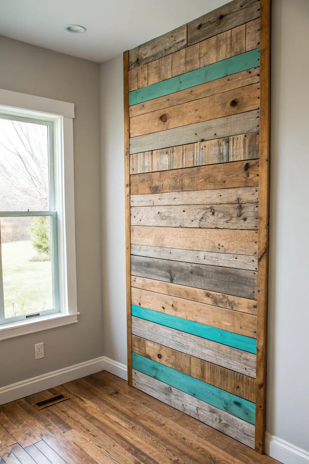 Reclaimed barn wood backdrop that adds ranch warmth and bold character behind any setup.