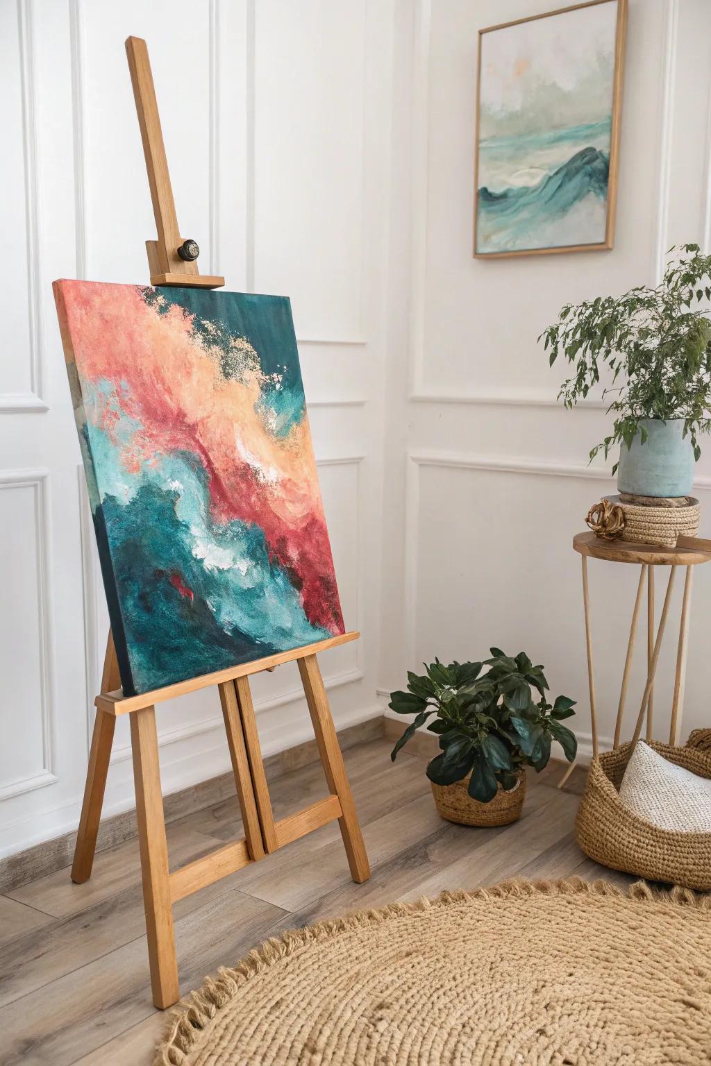 Discover the magic of colors with surreal abstract blends in acrylics. Let your imagination lead the way.
