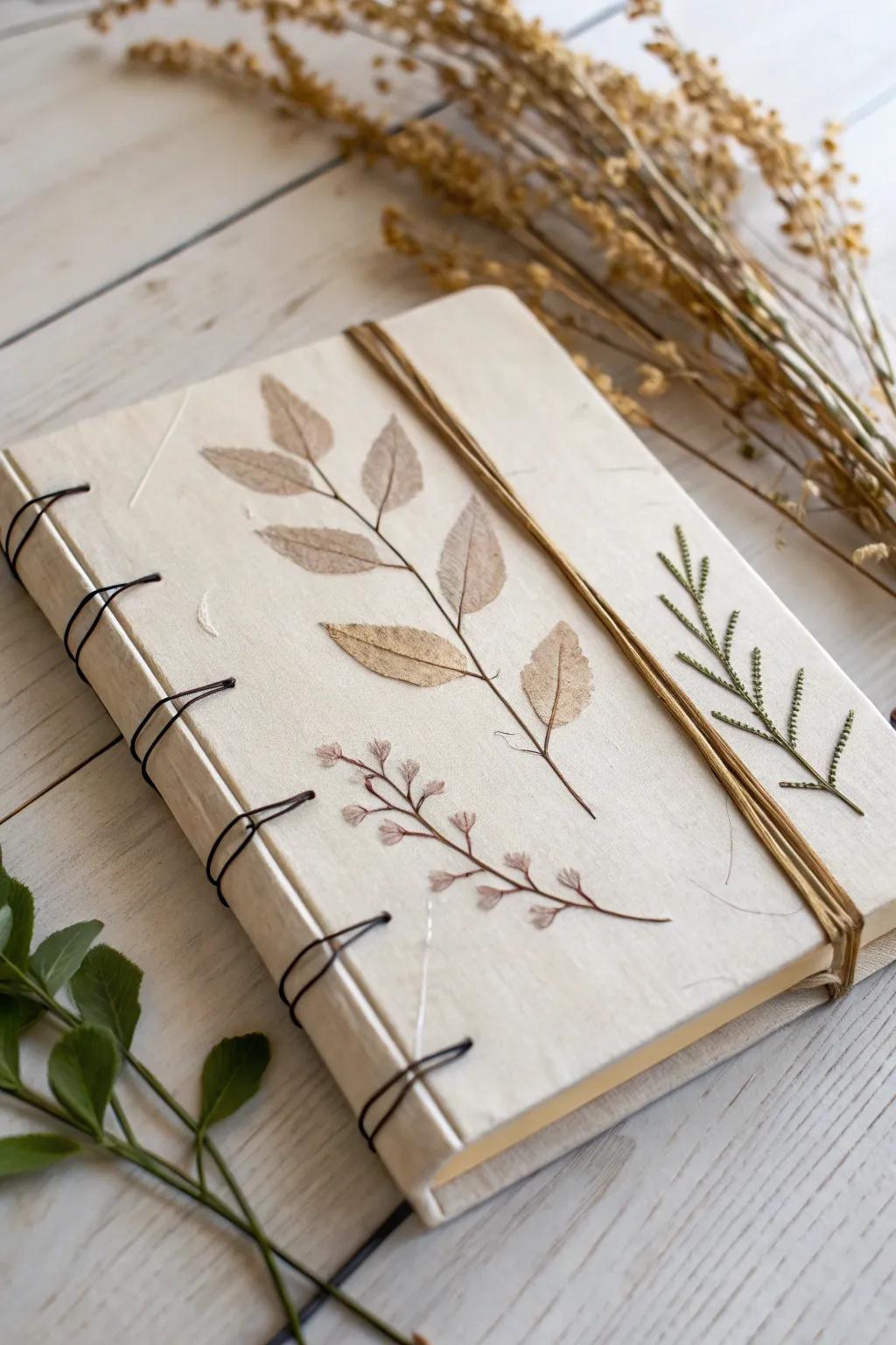 Capture the essence of nature with a handcrafted journal that tells its own story.