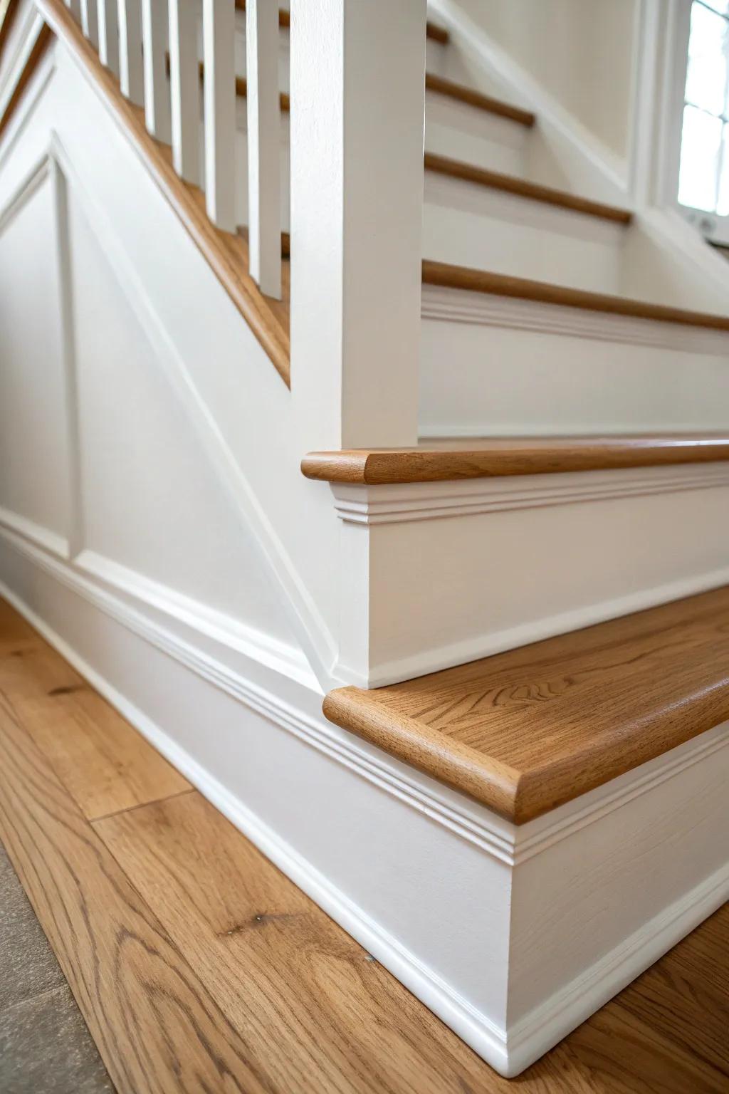 A skinny trim outline creates a custom shadow line—simple, crisp, and beautifully finished.