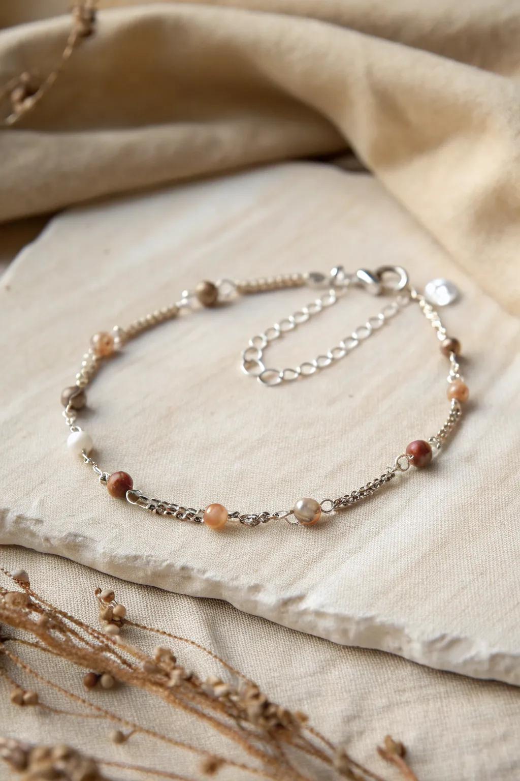 Transform the old into the new with a touch of elegance—upcycled anklets that tell your unique story.