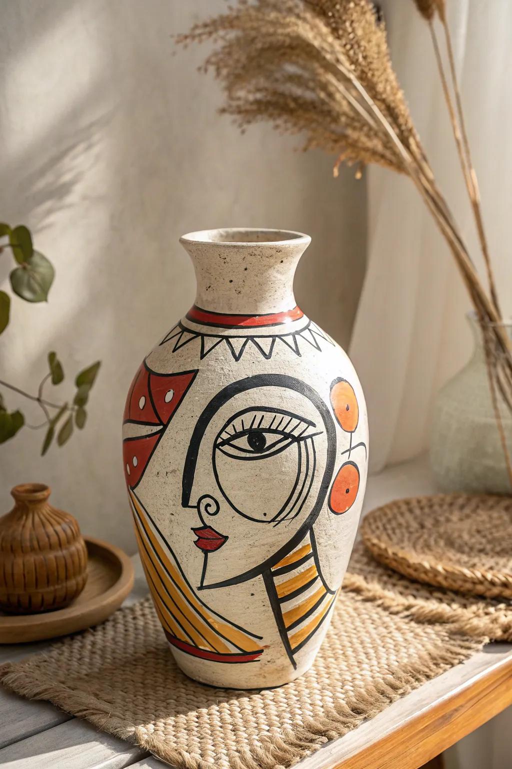 Embrace your creative flair with abstract artistry inspired by Kimmy Cantrell. Perfect for adding a touch of boldness to minimalist spaces.