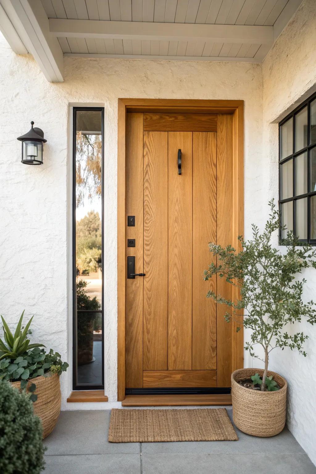 A weekend stain refresh that makes your front door’s wood grain look brand new.