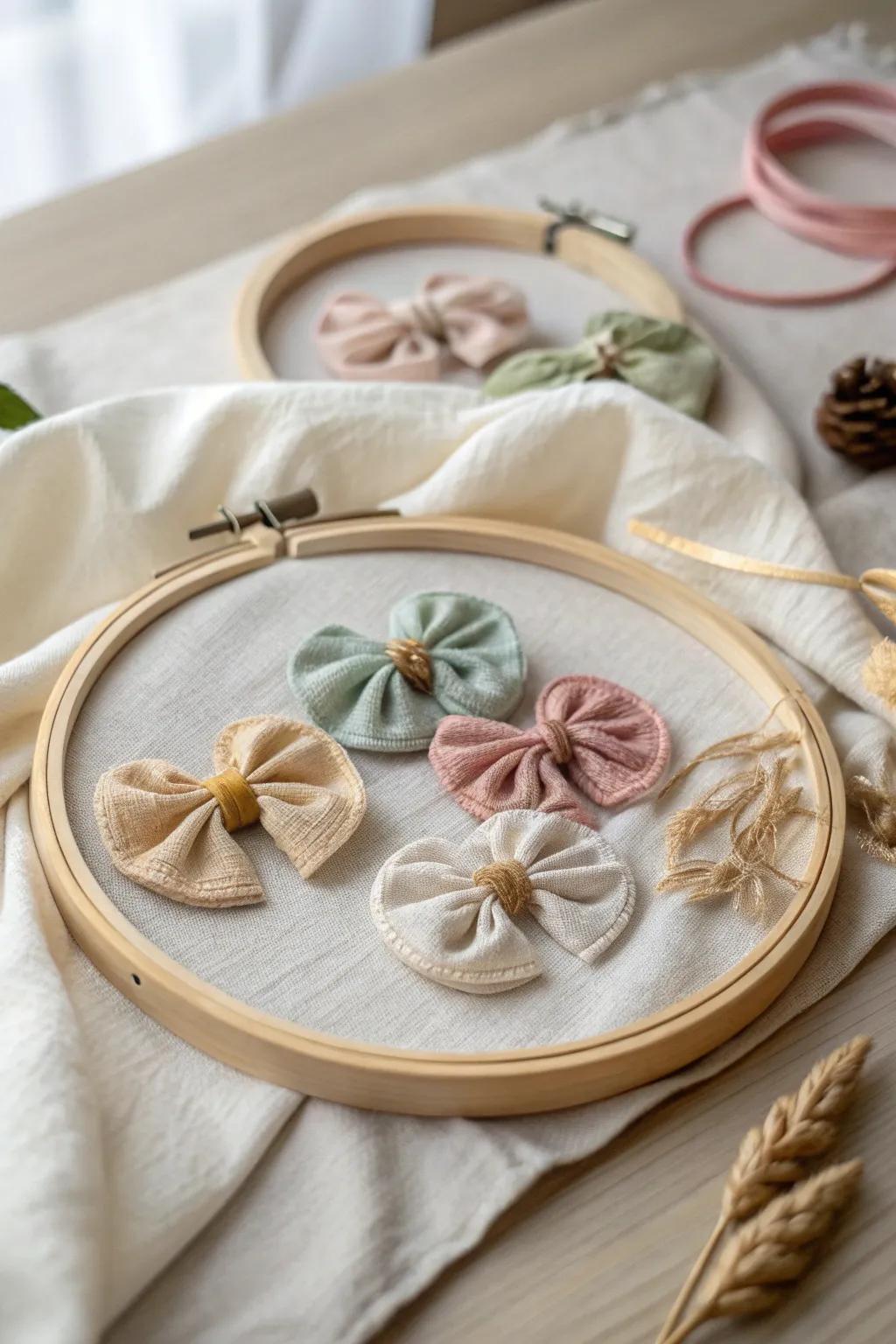 Crafted Elegance: Display Baby Headbands with Timeless Simplicity
