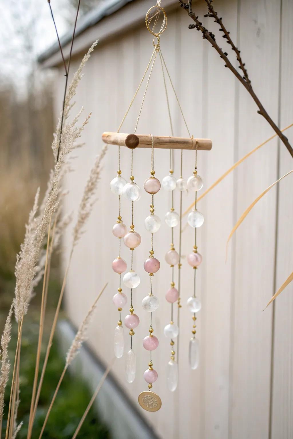 Sway with the breeze: Discover the elegance of handcrafted marble windchimes.