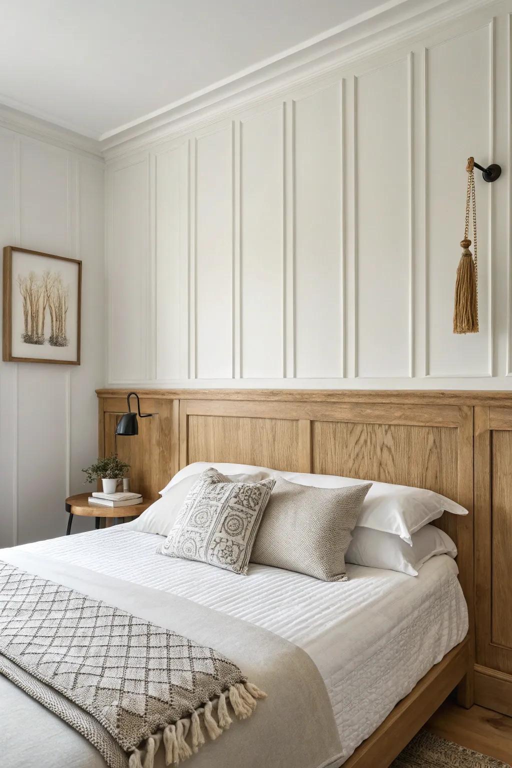 Two-thirds height panel molding for a cozy, built-in look that still feels bright and airy.