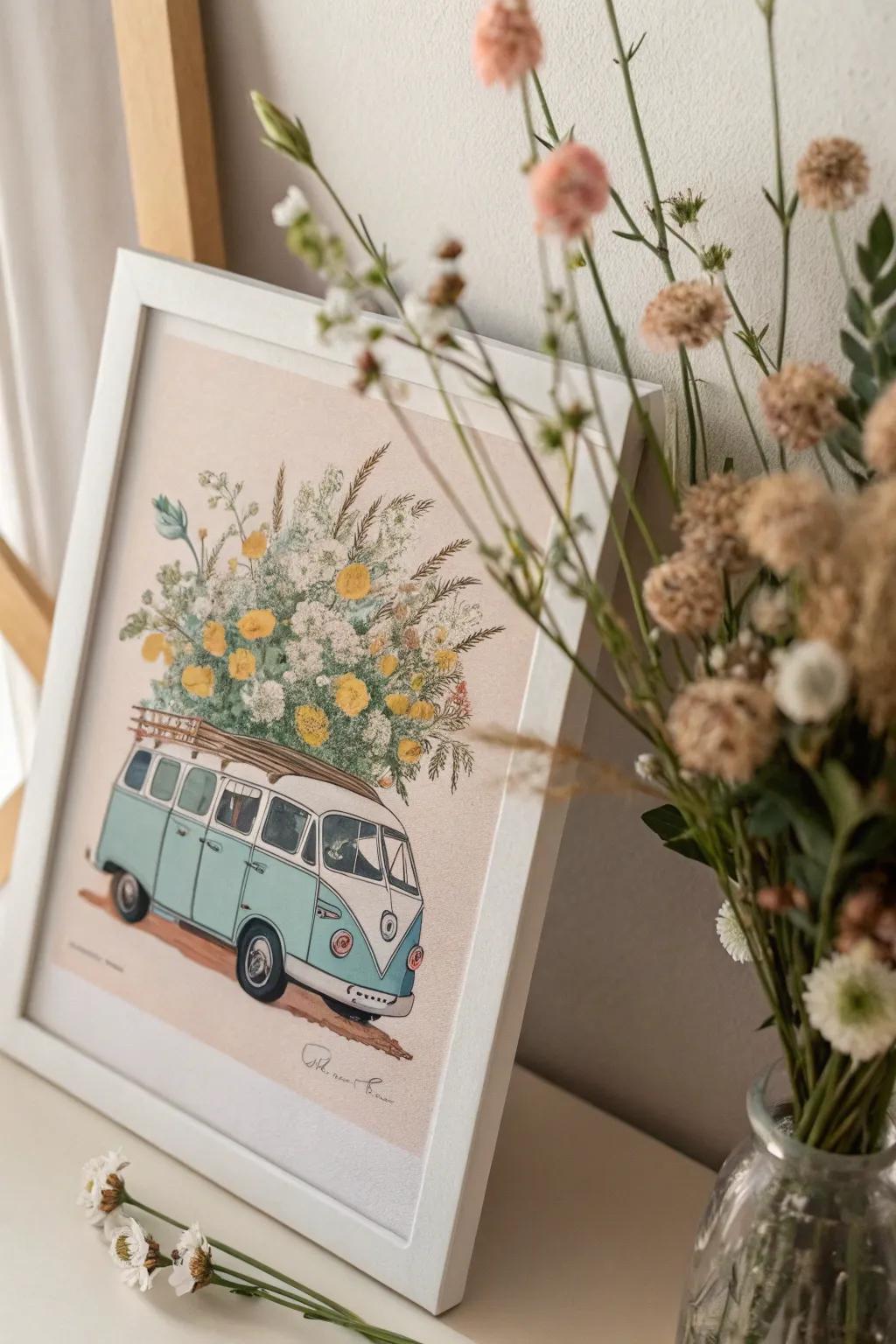 Elevate your art space with a touch of spring—pop-up beauty meets classic Van Gogh.