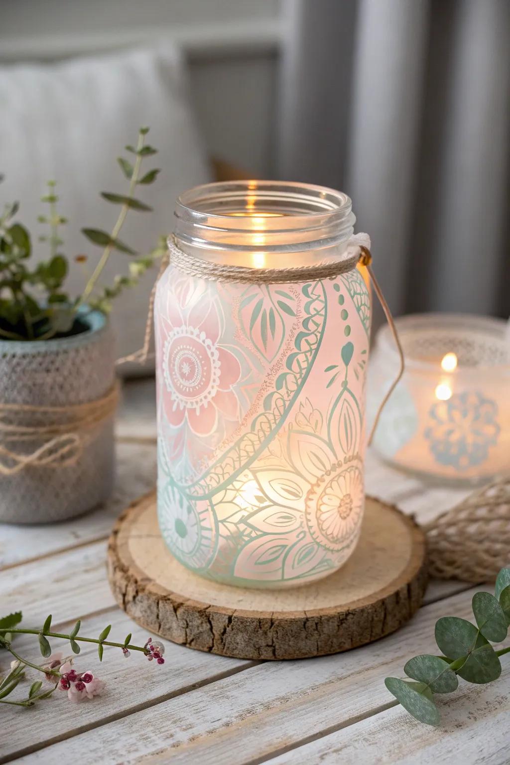 Illuminate your space with the enchanting glow of handmade glass jar lanterns—where simplicity meets artistry.