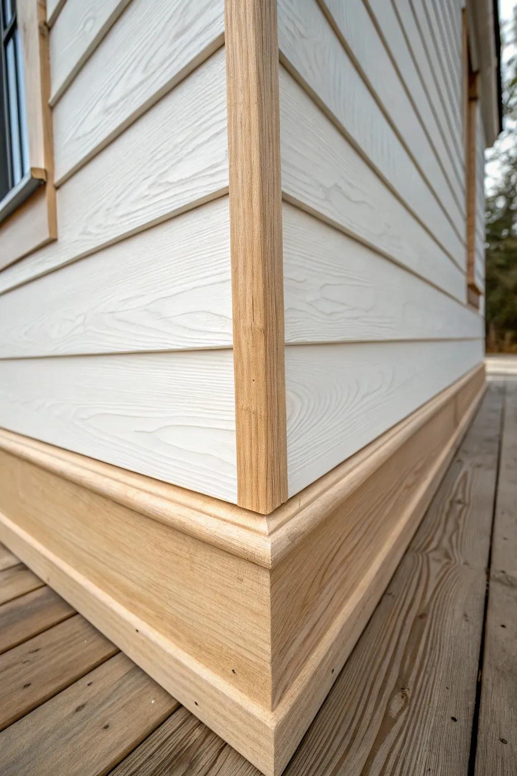 Sturdy outside corner guard trim—clean lines, hidden end grain, and everyday protection.