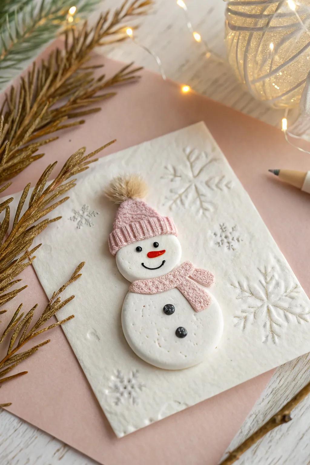 Create a charming winter wonderland with thumbprint snowmen – where simplicity meets creativity!
