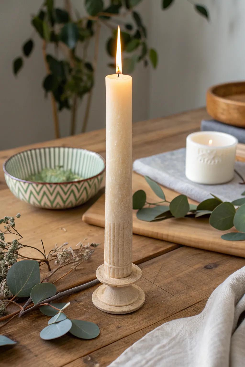 Illuminate your space with handcrafted elegance. Discover the charm of dipped candles for a touch of rustic simplicity.