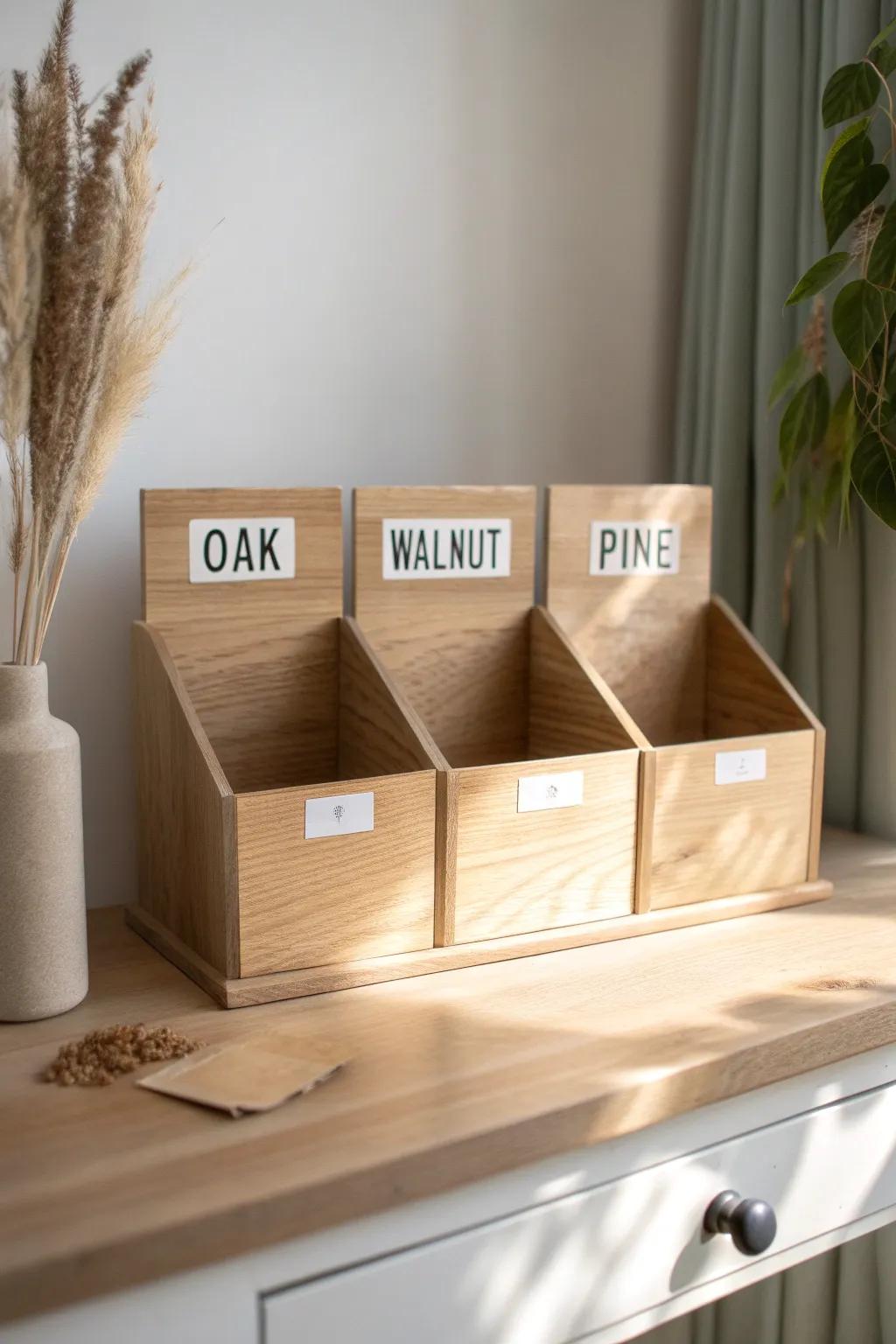 A simple cutoff sorting station keeps scraps tidy—and makes the perfect shim or jig easy to find.