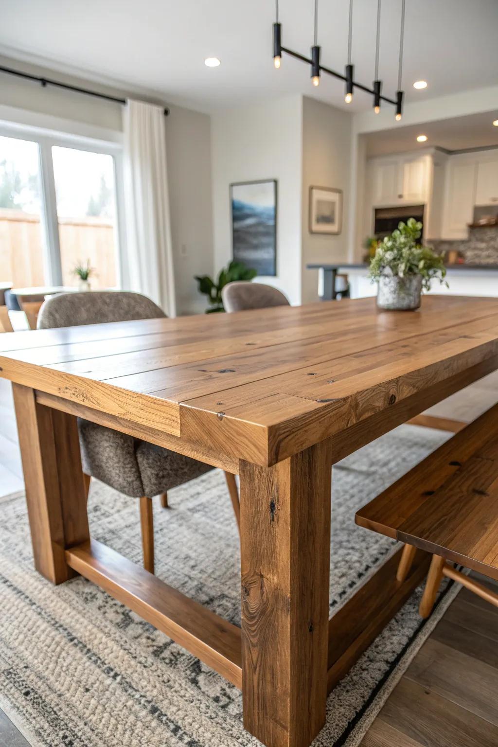 Elevate your dining experience with this handcrafted 2x4 masterpiece—where rustic charm meets modern elegance.