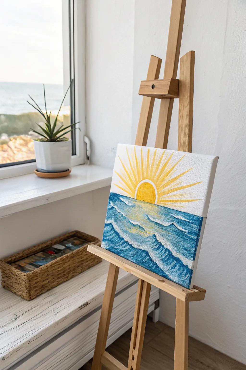 Escape into tranquility with this sunburst ocean view—a perfect blend of simplicity and natural beauty.
