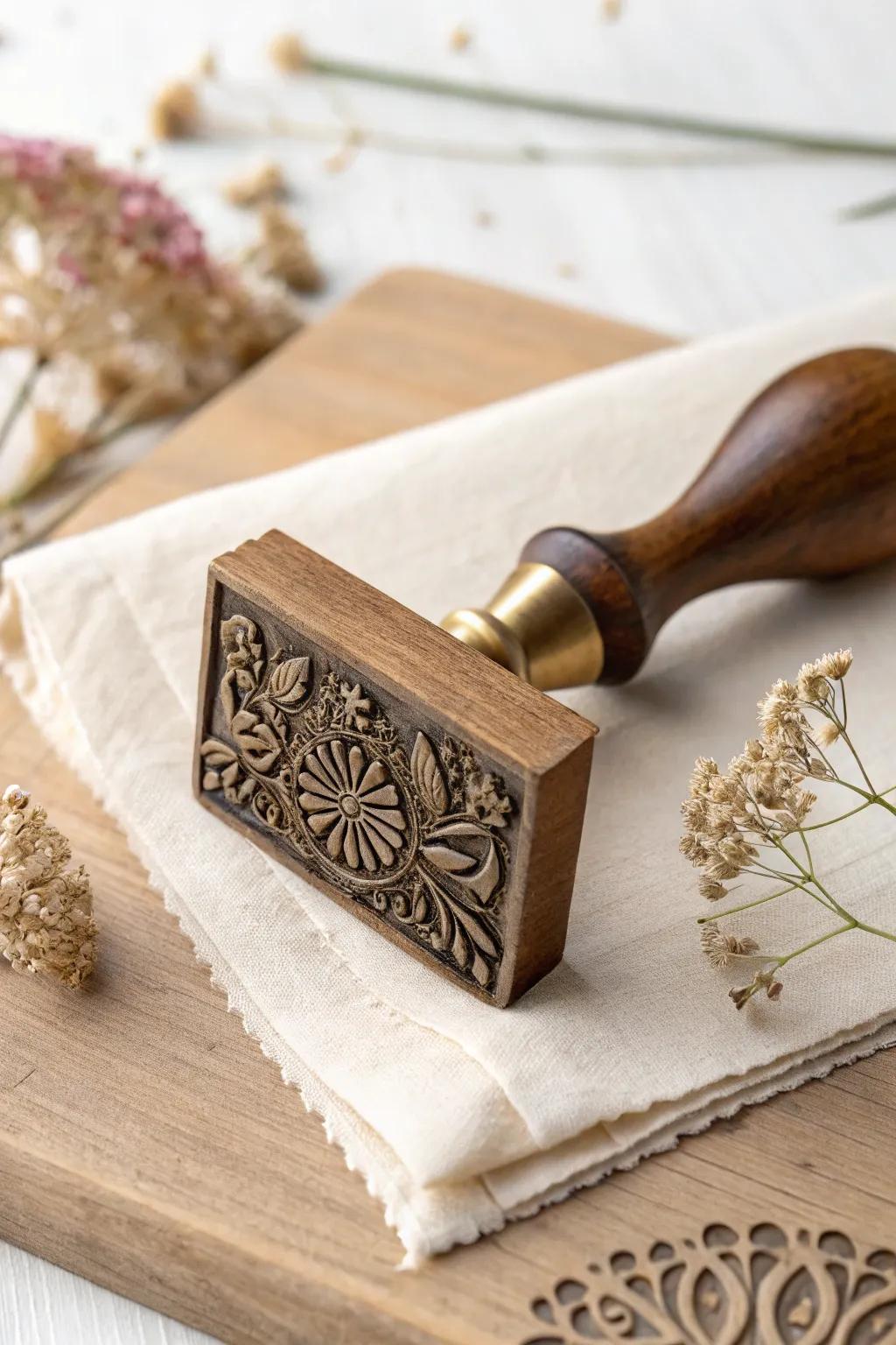 Embrace the timeless allure of vintage charm with this exquisite book stamp, perfect for adding a touch of elegance to your collection.