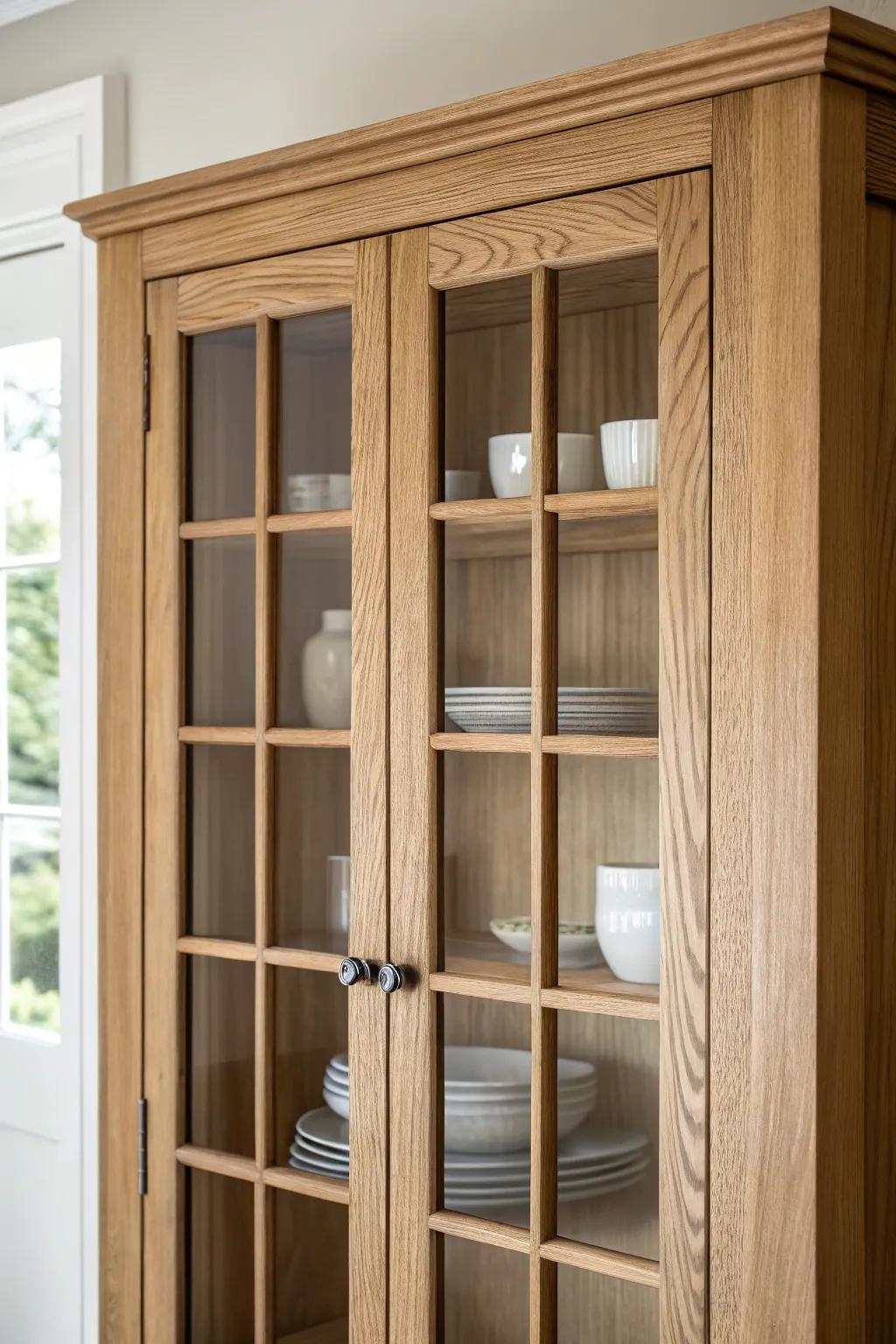 Clean grid mullions bring timeless charm—simple, forgiving, and beautifully handcrafted.