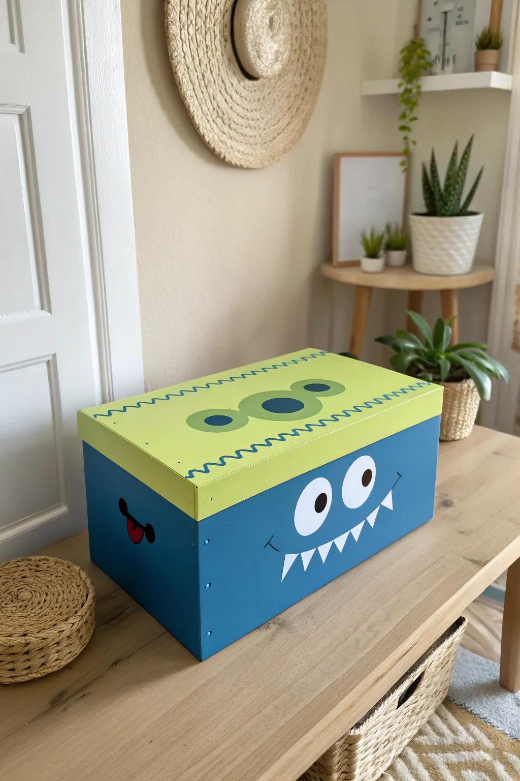 Unleash creativity with this fun and functional monster-themed storage box. Perfect for adding a playful touch to any minimalist space!