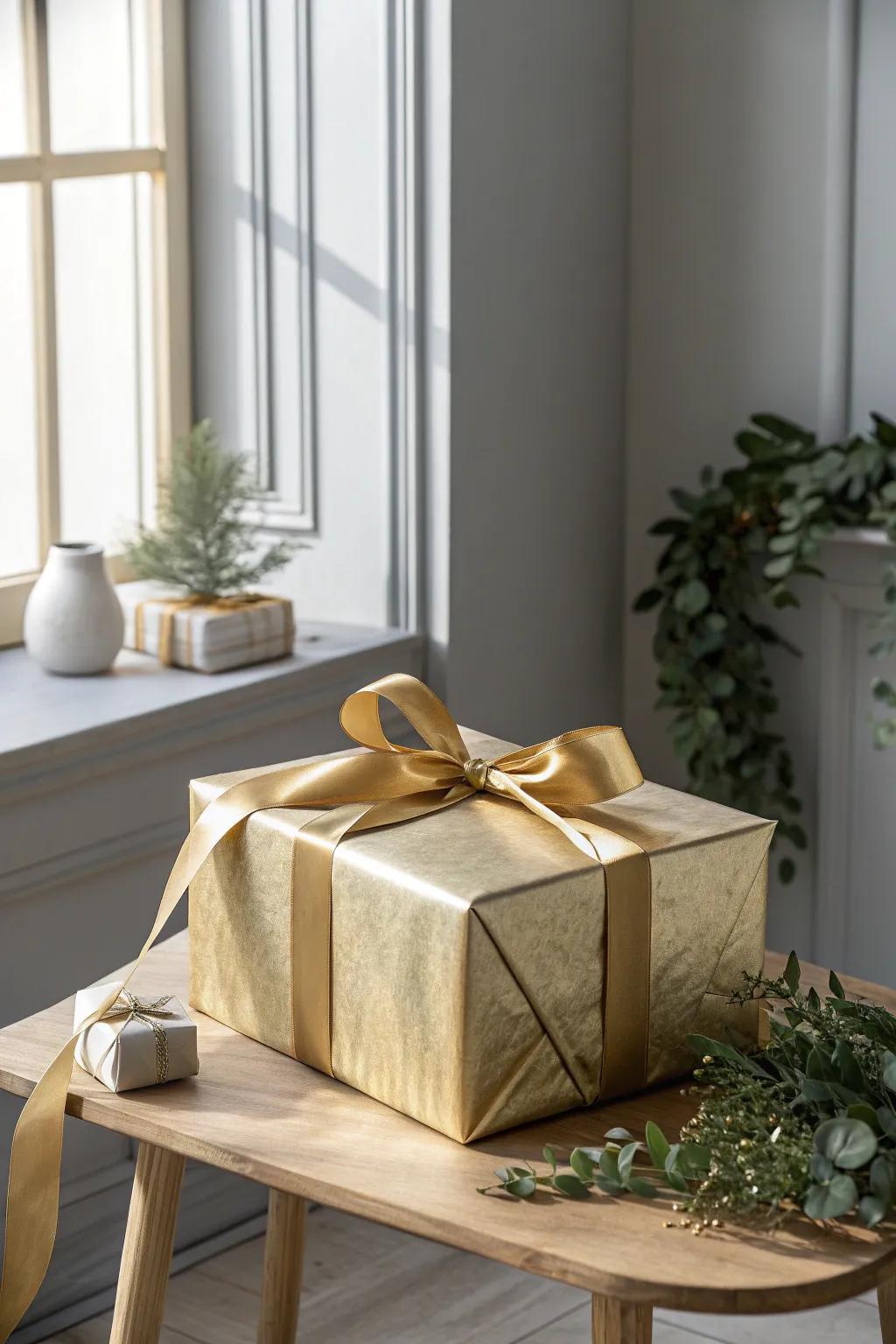 Transform your gift-giving with metallic elegance and boho charm.