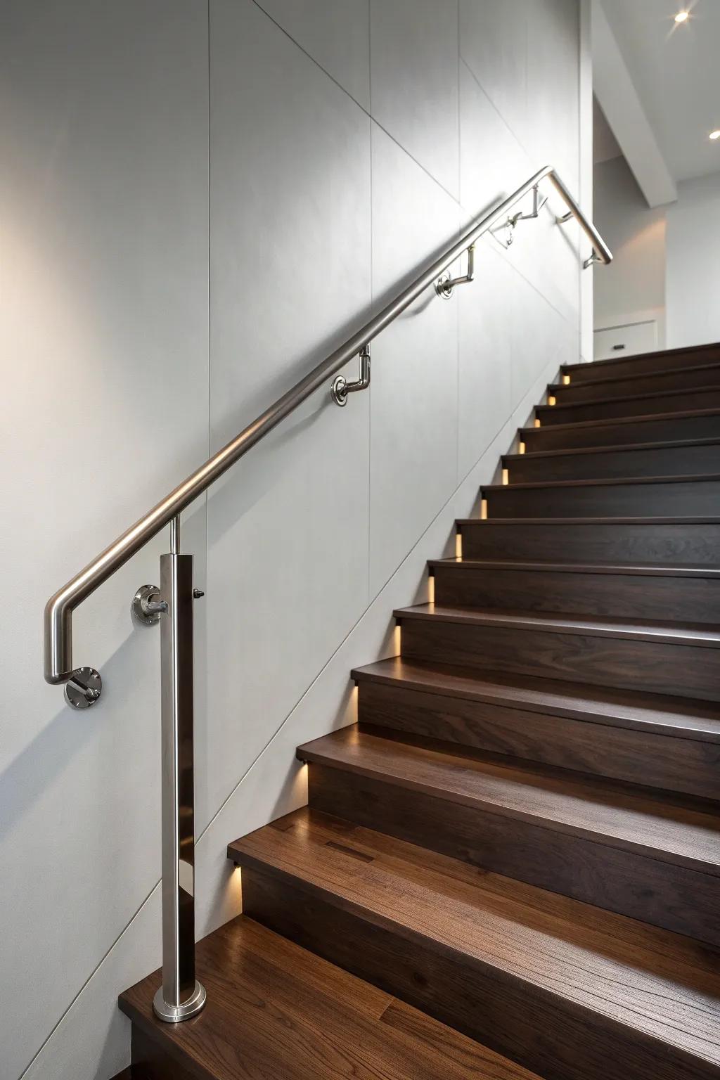 Elevate your space with the sleek elegance of floating handrails.