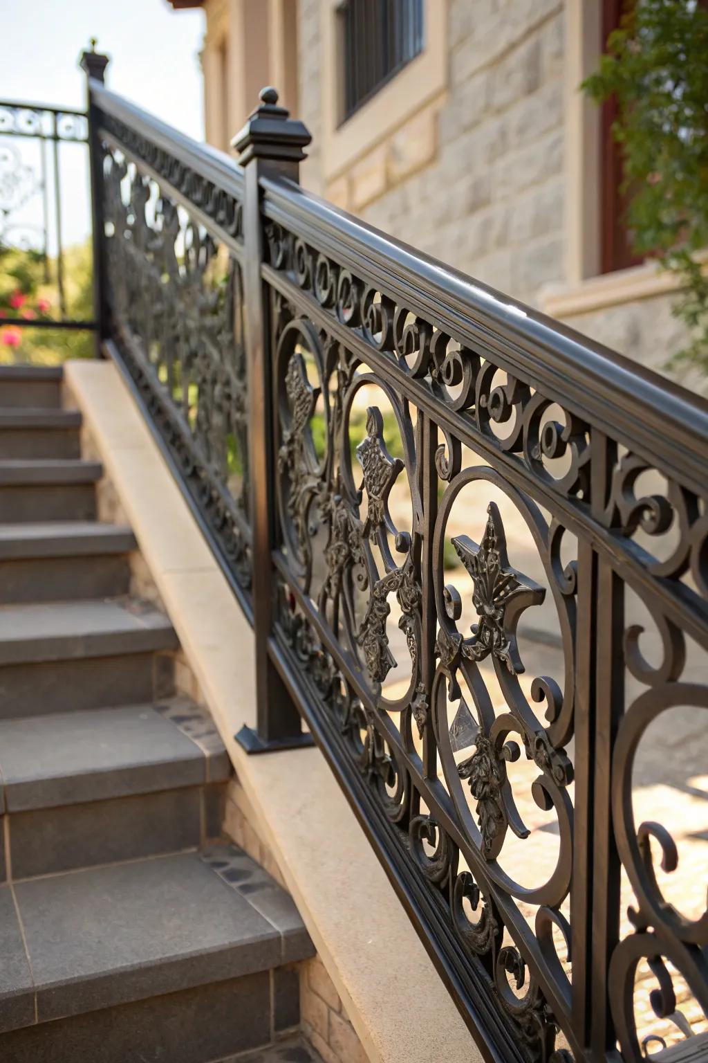 Elevate your space with the timeless elegance of powder-coated railings.