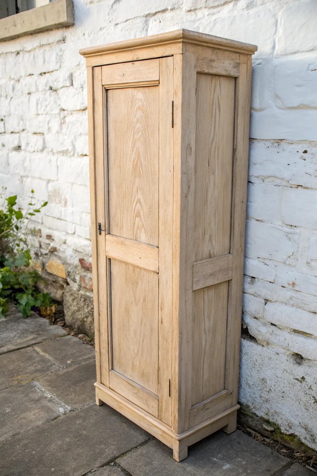 Raised-panel cabinet door with softly distressed edges—rustic, refined, and beautifully worn.