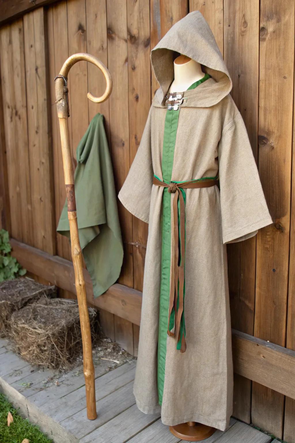 Embrace the spirit of Saint Patrick with this meticulously crafted shepherd's costume for boys, where tradition meets artistry.