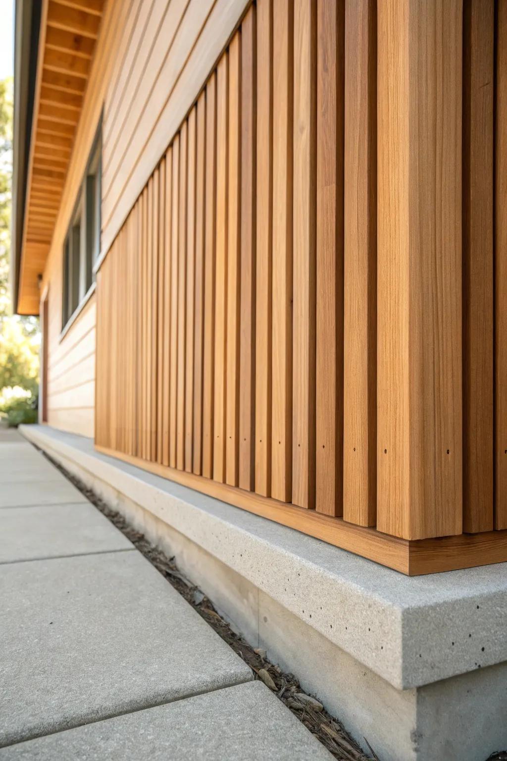 Crisp cedar slat skirting with built-in vent gaps—airy, custom, and crawlspace-friendly.