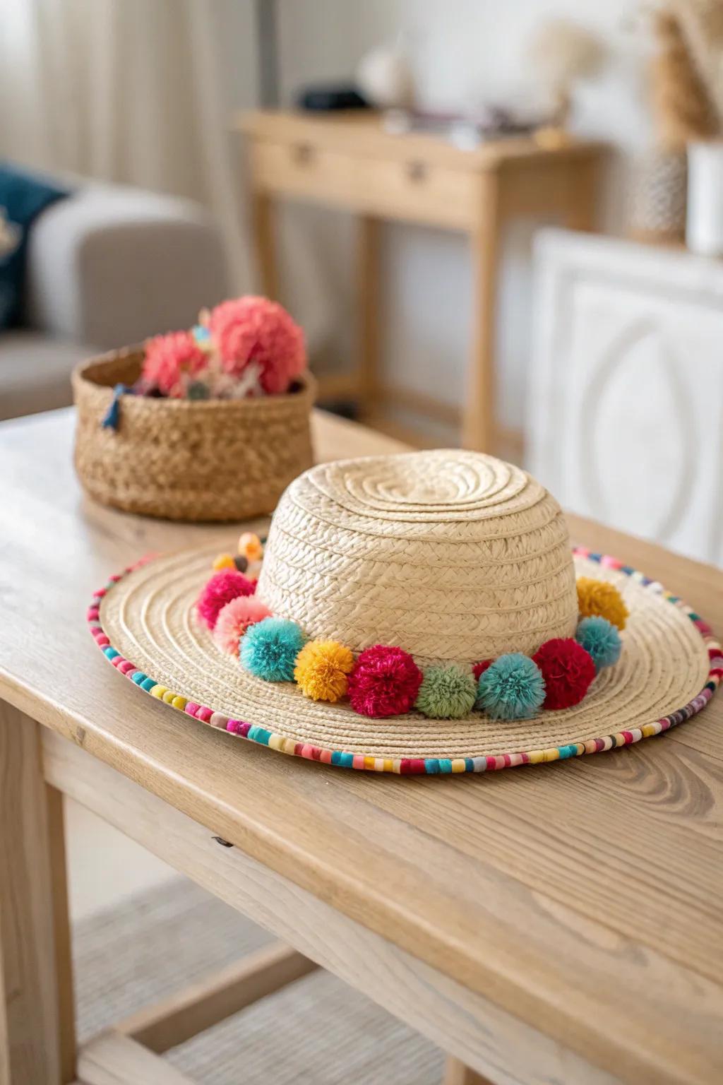 Celebrate spring with playful pom-poms: A touch of color for your minimalist style.