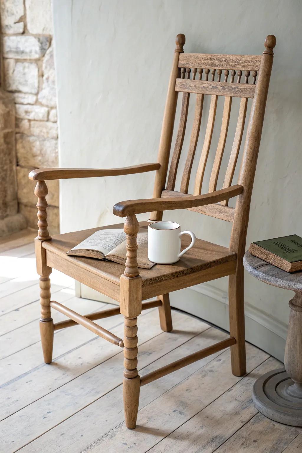 Classic spindle charm, reimagined with oversized arms—minimal, warm, and perfectly practical.