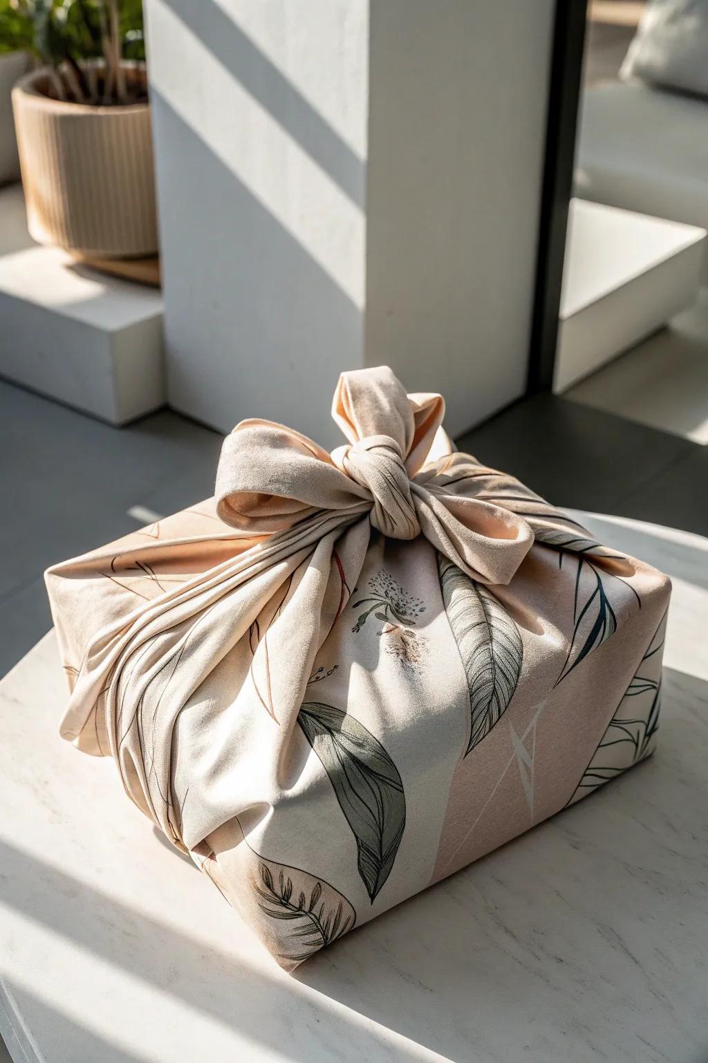 Embrace the art of Furoshiki: A sustainable and elegant way to wrap your gifts with style and simplicity.