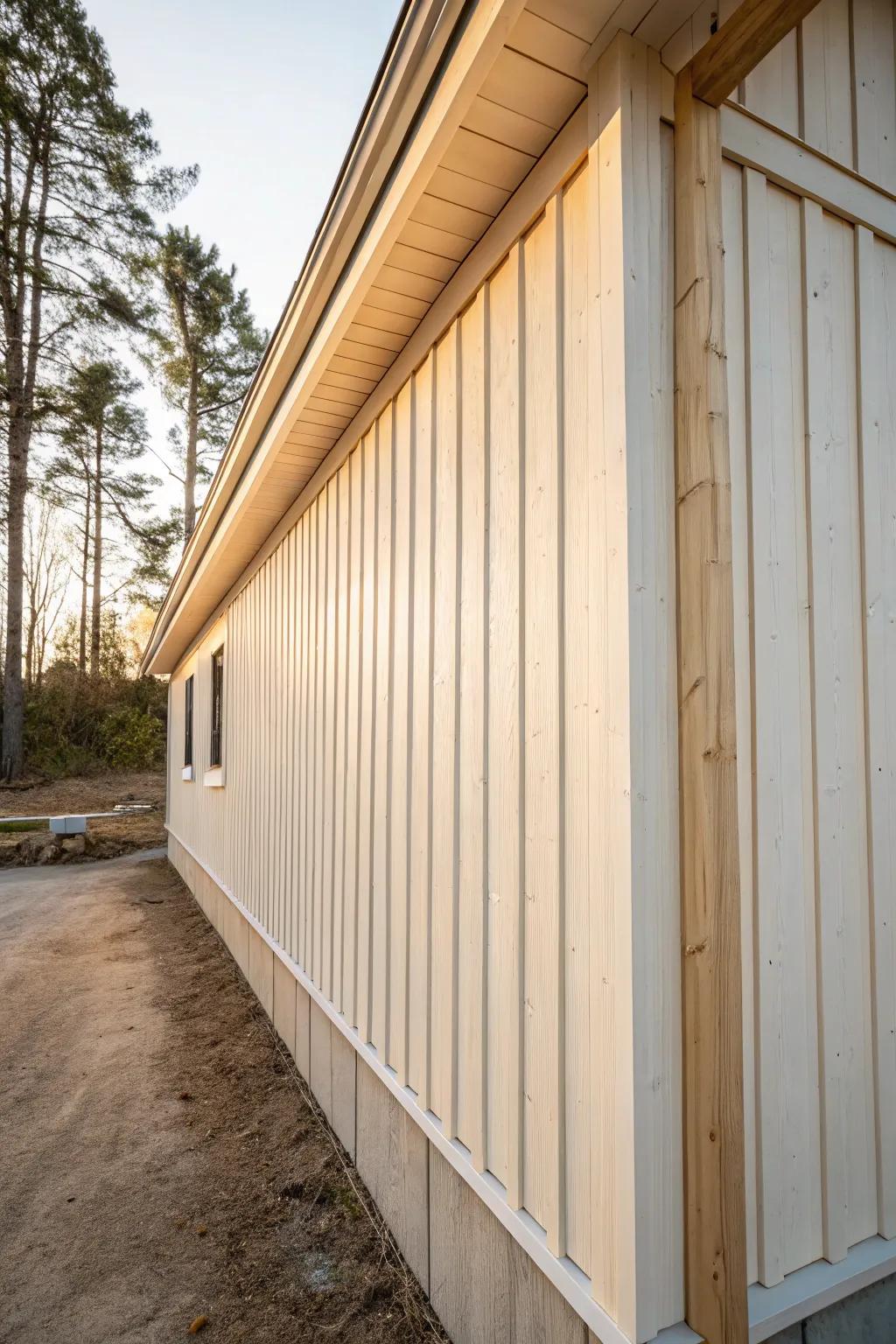 Board-and-batten sides give your carport a cozy farmhouse look—simple, forgiving, timeless.