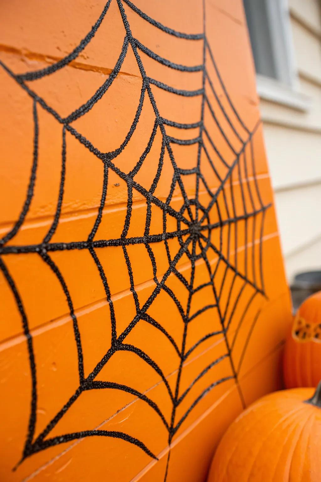 Embrace the spirit of Halloween with minimalist spiderweb magic!
