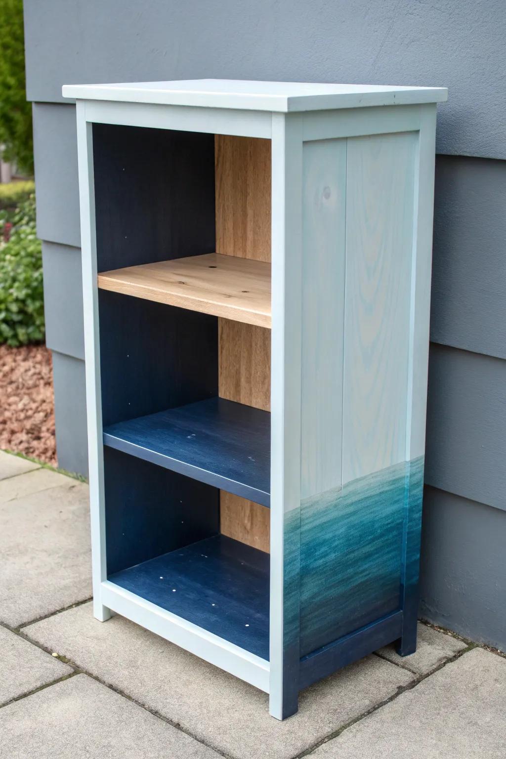 Transform your space with a calming ombre Kallax—where craftsmanship meets style.