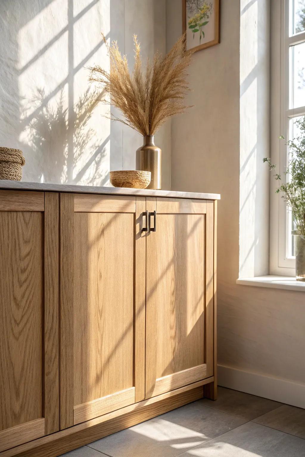 Full overlay cabinet doors create sleek, seamless lines for an instantly modern kitchen look.