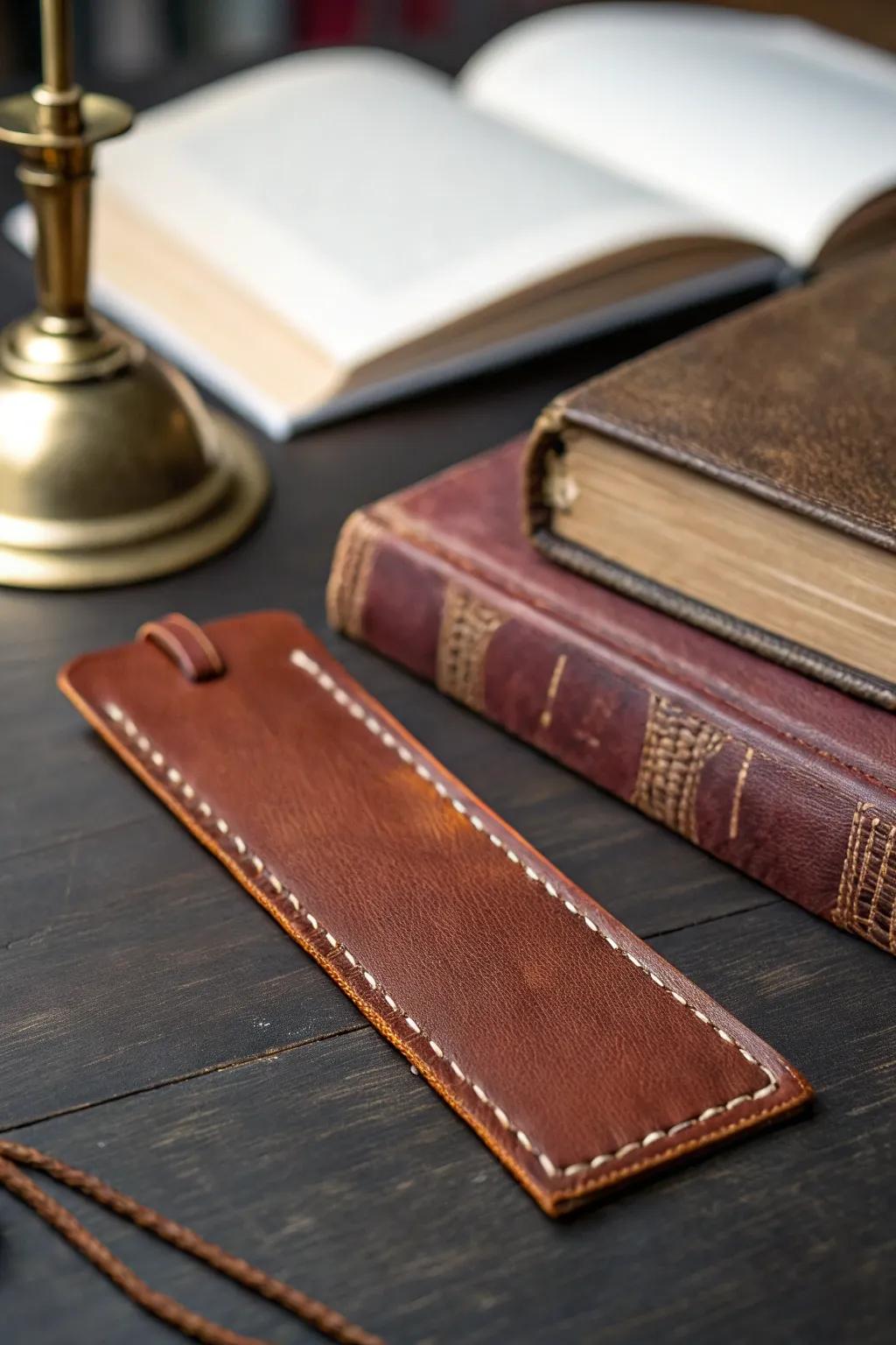 Elevate your reading with a handcrafted no-sew leather bookmark—where artistry meets simplicity.