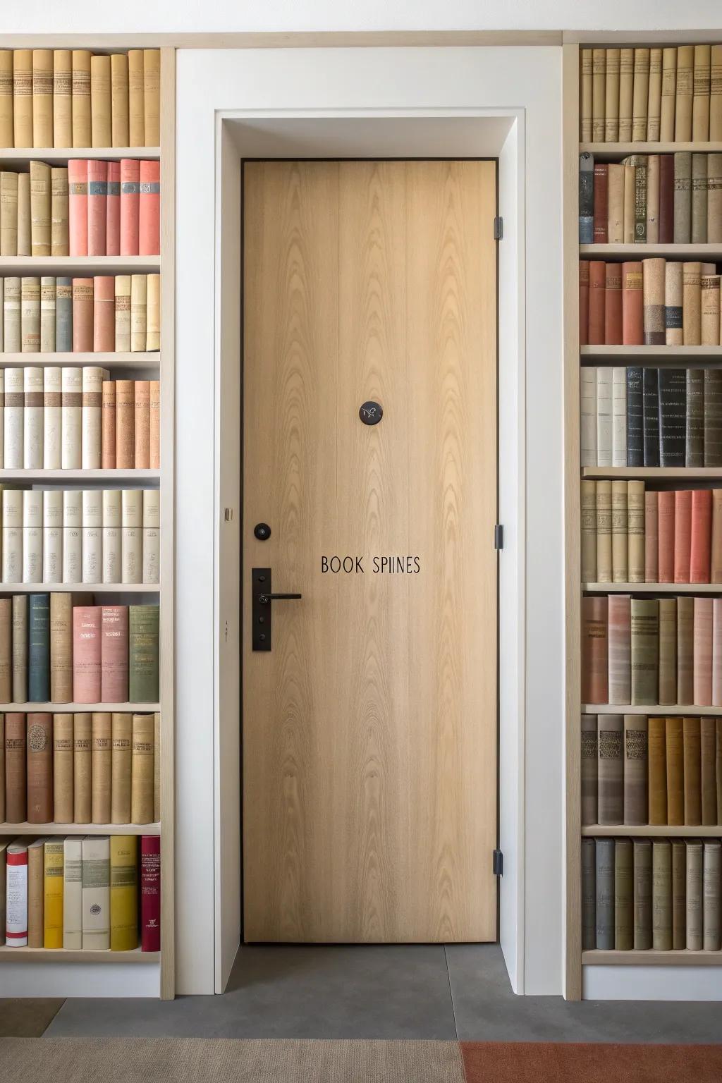 DIY book-spine border frames your library door like art—simple, cozy, and surprisingly real.
