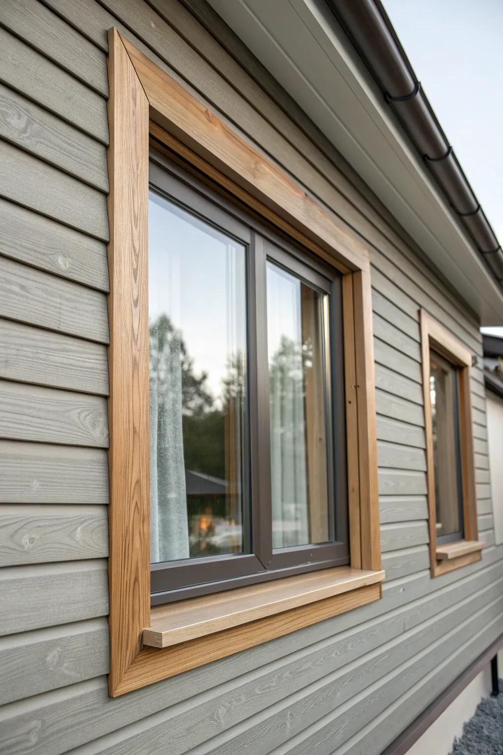 Tone-on-tone trim: one shade darker for subtle depth and a sleek modern monochrome look.