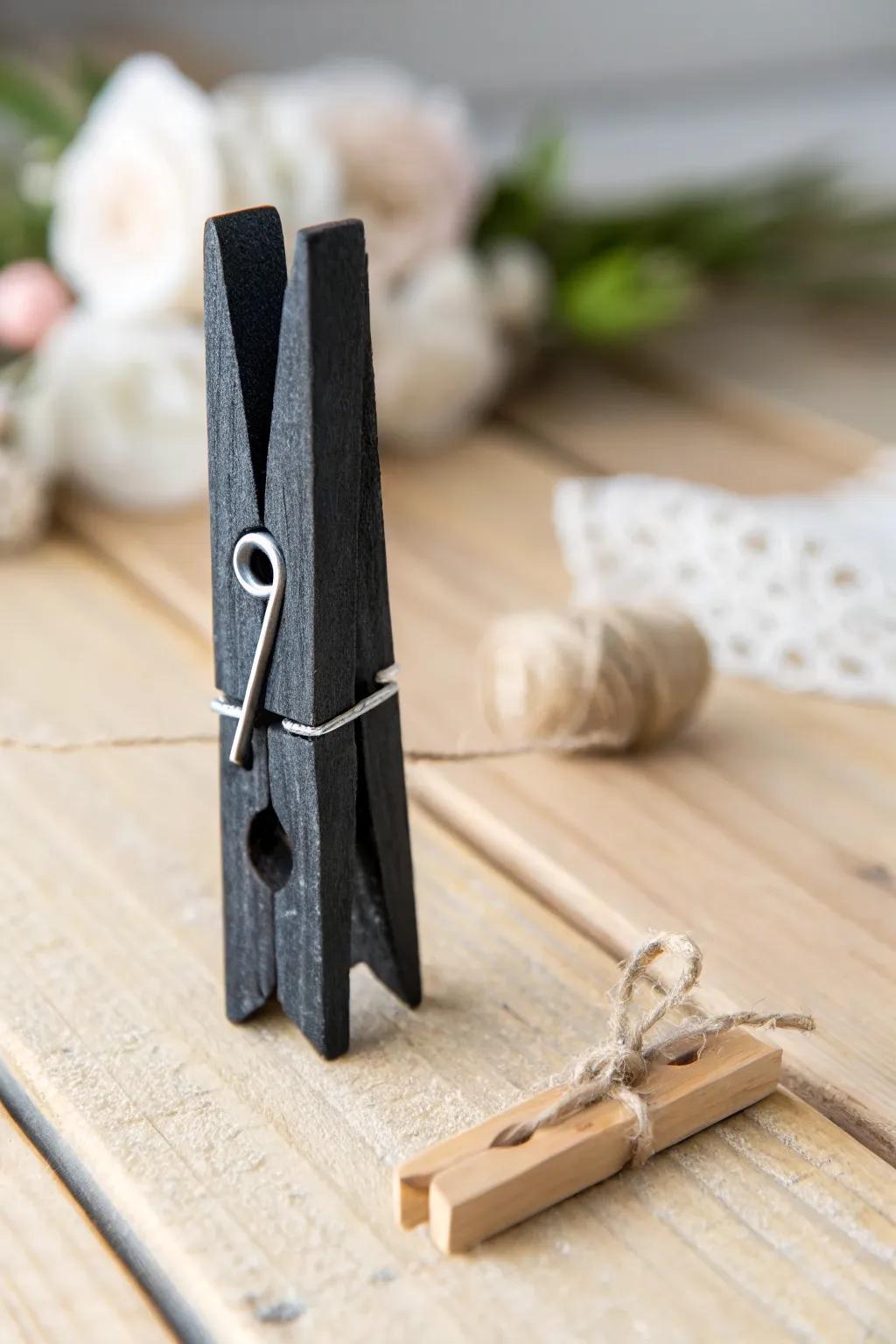 Transform your organization game with these chic chalkboard clothespins—where style meets functionality!