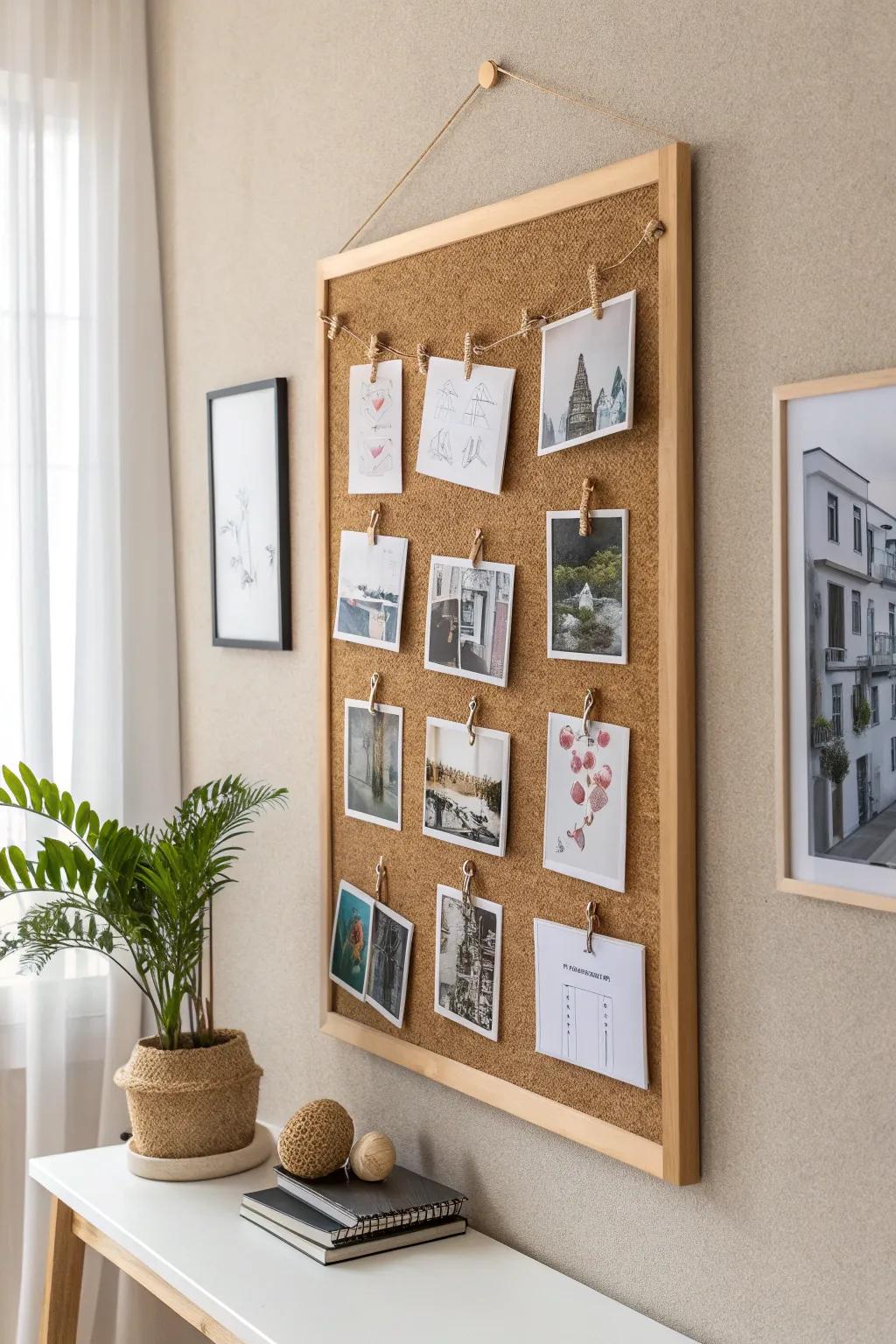 Transform your space with a DIY corkboard display that evolves with your style.