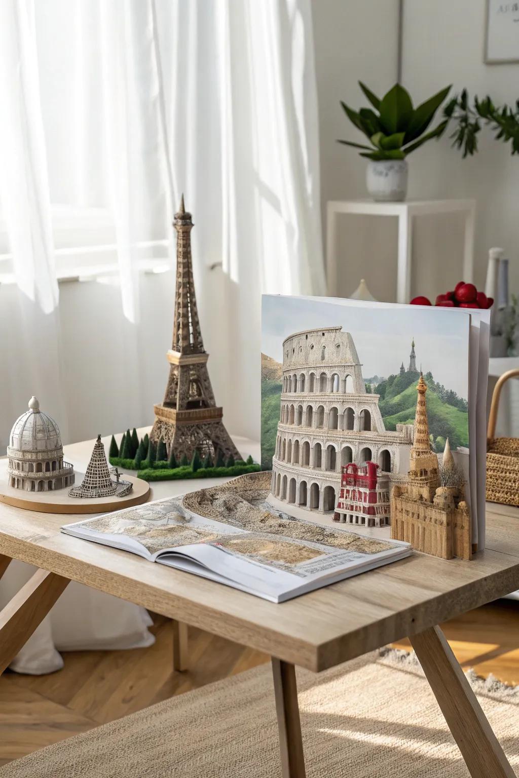 Explore history with every fold—capture the beauty of the past in a pop-up masterpiece.