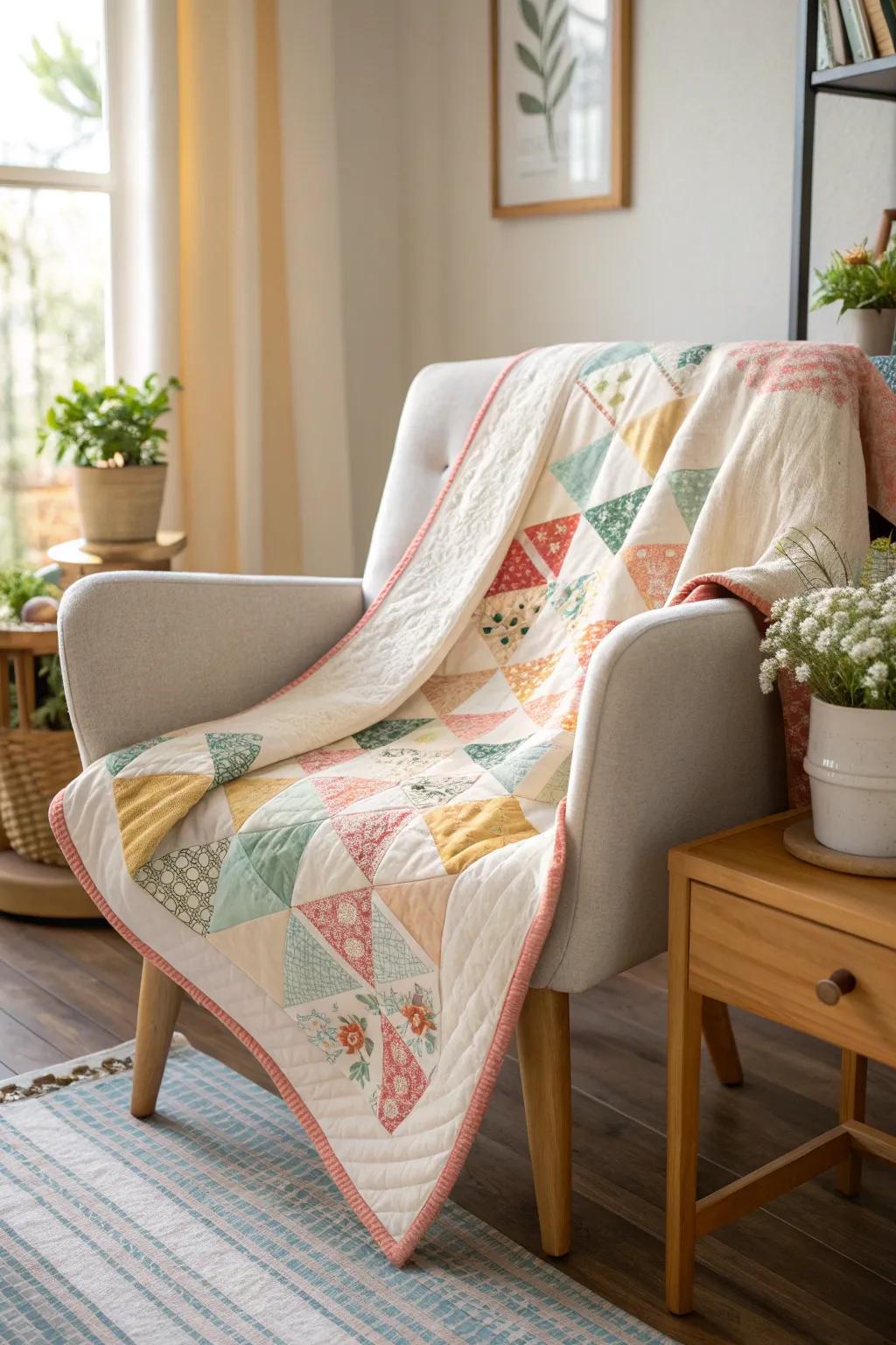 Retro Revival: Embrace nostalgia with a charming, vintage-inspired quilt that warms the soul and your space. 🌸🪡✨ #QuiltLove #RetroRevival